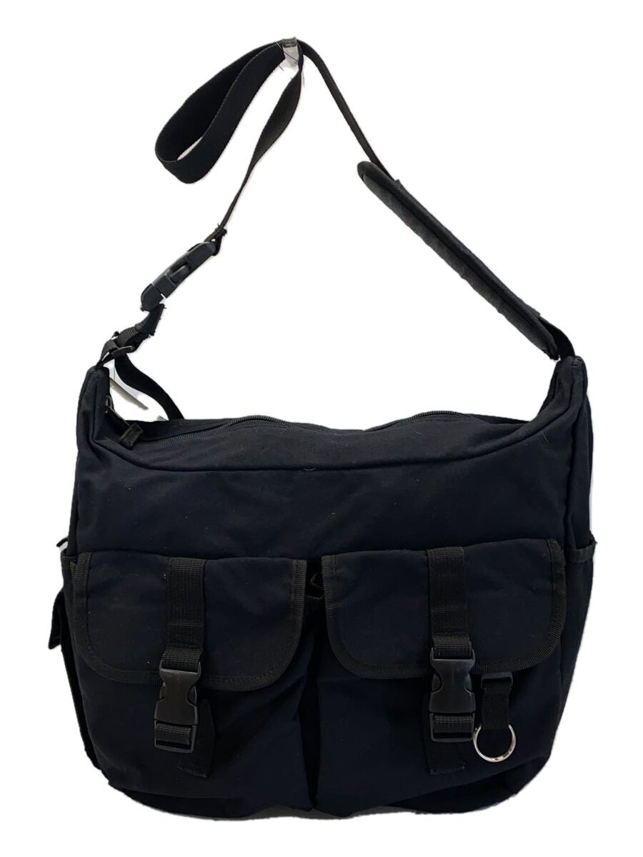 【中古】GAP◆オールド/マルチポケット/ショルダーバッグ/ナイロン/ブラック//【バッグ】
