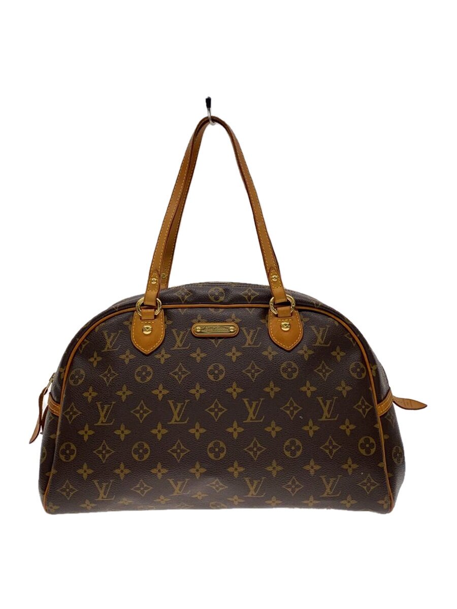 Rakuten - 【中古】LOUIS VUITTON◆モントルグイユGM_モノグラム・キャンバス_BRW/PVC/BRW/総柄【バッグ】