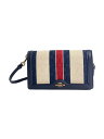 【中古】COACH◆ショルダーバッグ/キャンバス/NVY/総柄/C8754【バッグ】