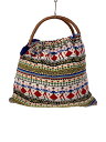 【中古】ハンドバッグ/シルク/マルチカラー/刺繍/HAND WOVEN FABRIC BAG【バッグ】(4)