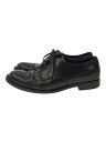 【中古】PRADA◆ドレスシューズ/UK7/BLK/レザー/DNC108【シューズ】