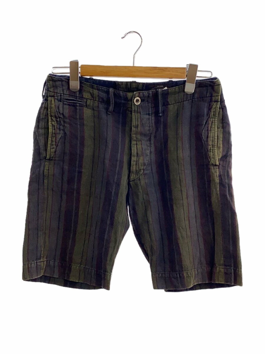 【中古】RRL◆コットンリネンストライプショートパンツ/SIZE:28/マルチカラー/MNRRSHOM4N00036//【メンズウェア】