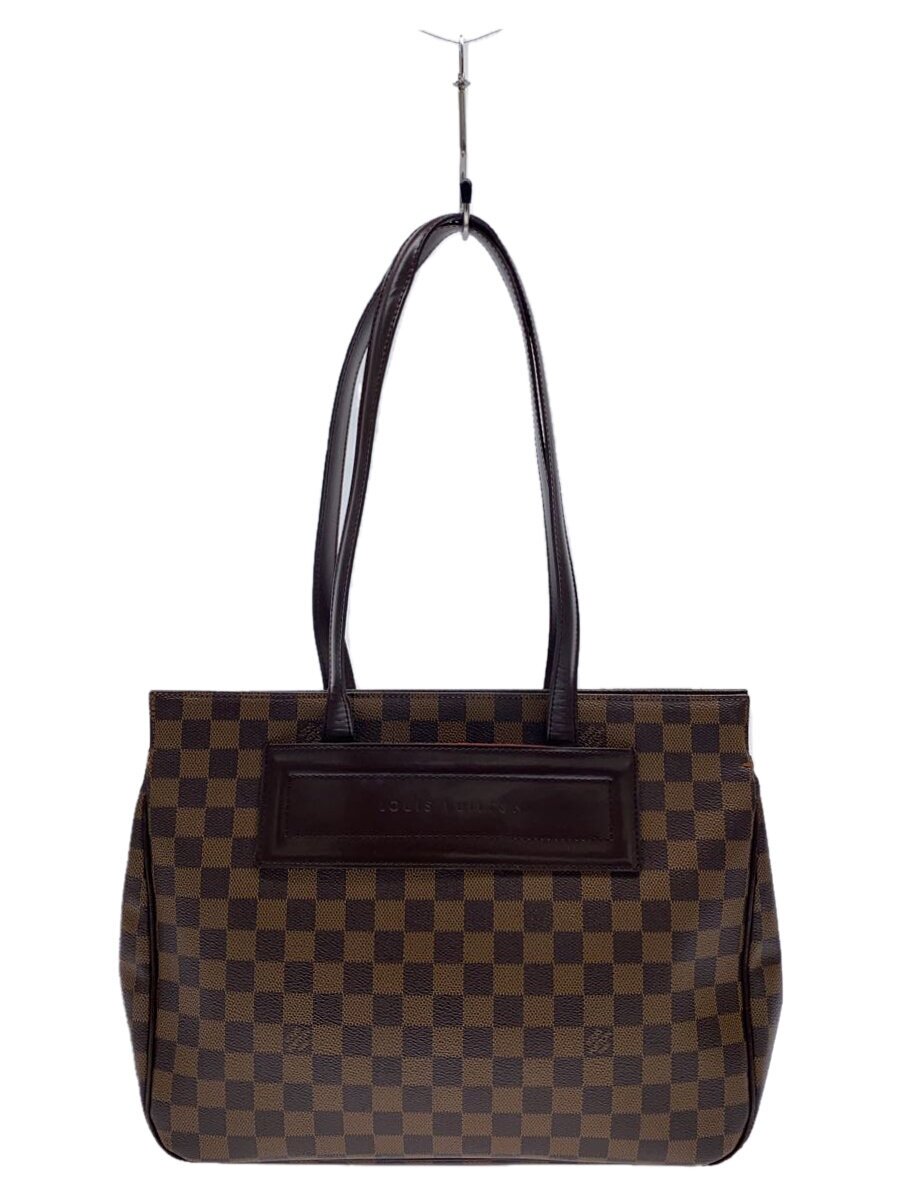 【中古】LOUIS VUITTON◆パリオリ_ダミエ・エベヌ/PVC/BRW【バッグ】