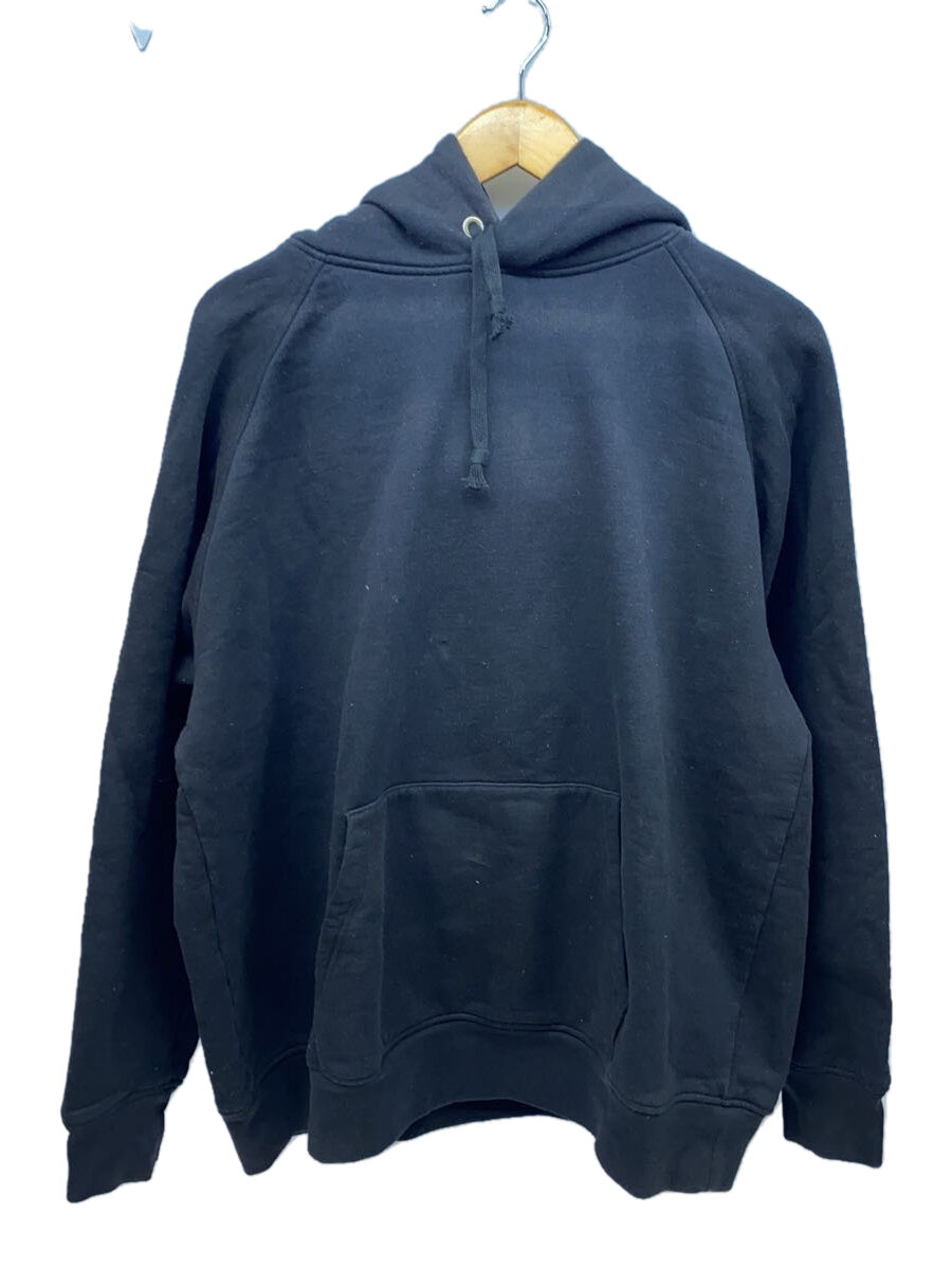 【中古】COMOLI◆21SS/吊裏毛パーカー/フーディ/プルオーバー/3/コットン/BLK/T01-05001/日本製【メンズウェア】