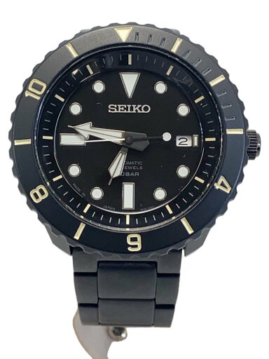 【中古】SEIKO◆自動巻腕時計/アナログ/ステンレス/ブラック/ブラック/SS/SCVE025/4R35-00R0【服飾雑貨他】 【中古】SEIKO◆自動巻腕時計/アナログ/ステンレス/ブラック/ブラック/SS/SCVE025/4R35-00R0【服飾雑貨他】
