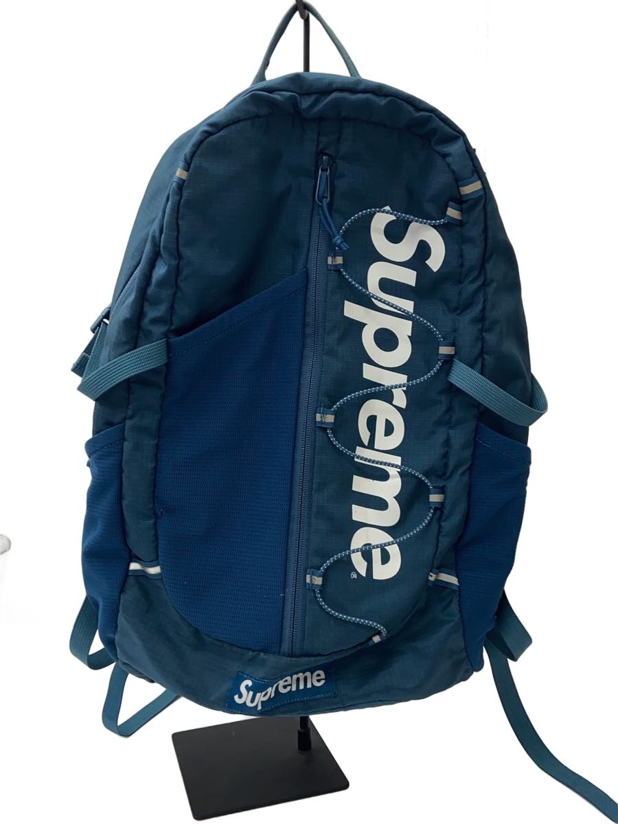 SUPREME - 【中古】Supreme◆リュック/ナイロン/BLU/プリント【バッグ】