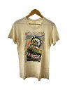 【中古】Hanes◆Vintage/70s/The Flaming Frontier/西部劇映画/Tシャツ/SIZE:M/IVO【メンズウェア】