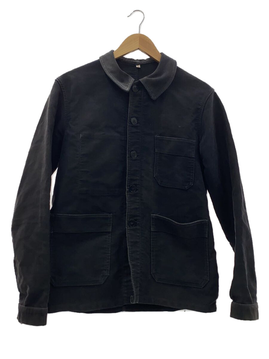 【中古】ミリタリージャケット/46/BLK/50s/モールスキン/ユーロワークジャケッ【メンズウェア】