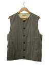 【中古】ISSEY MIYAKE MEN◆ジレベスト/3/レーヨン/GRY/ME03FE545//【メンズウェア】