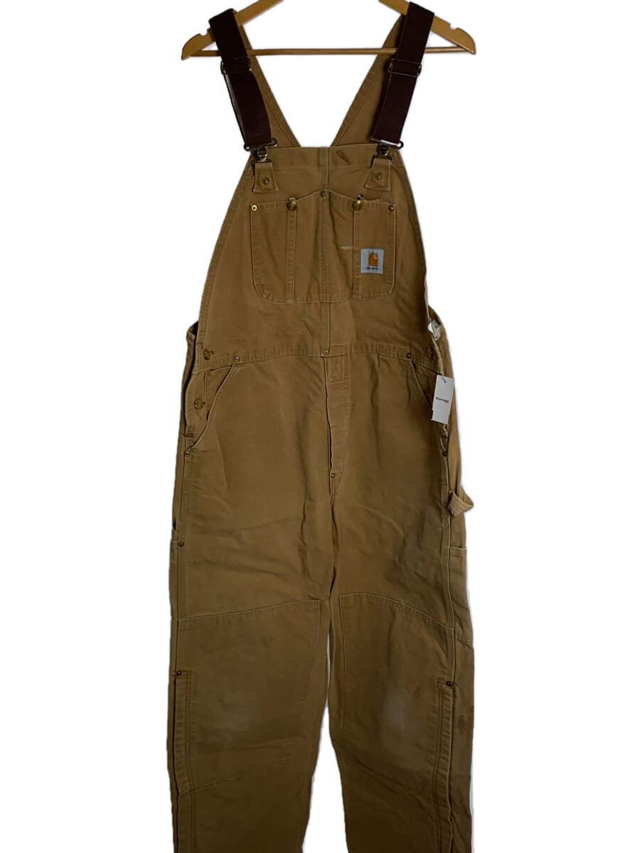 【中古】Carhartt◆オーバーオール/8~90s/コットン/CML/無地【メンズウェア】