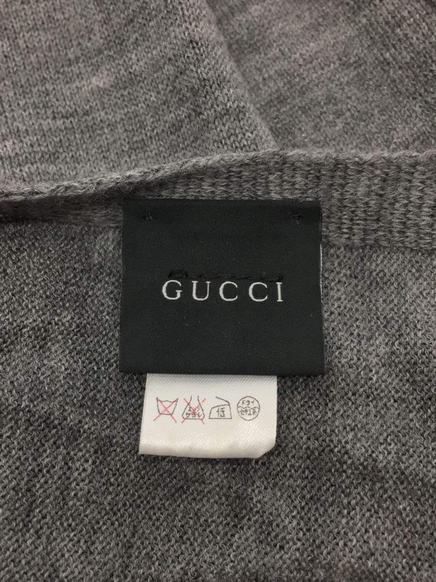 【中古】GUCCI◆マフラー/ウール/GRY/シェリーライン【服飾雑貨他】 2