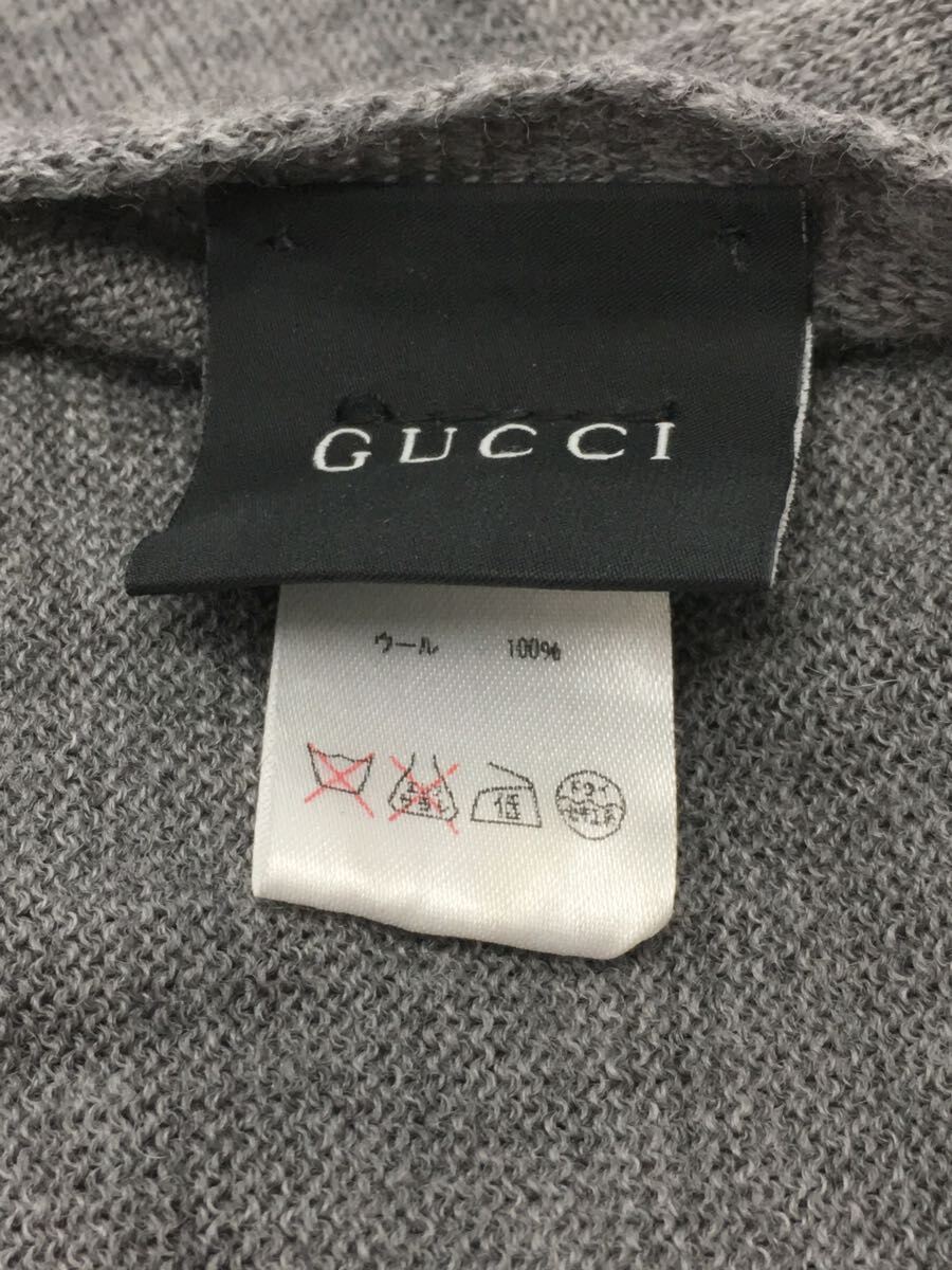 【中古】GUCCI◆マフラー/ウール/GRY/シェリーライン【服飾雑貨他】 3