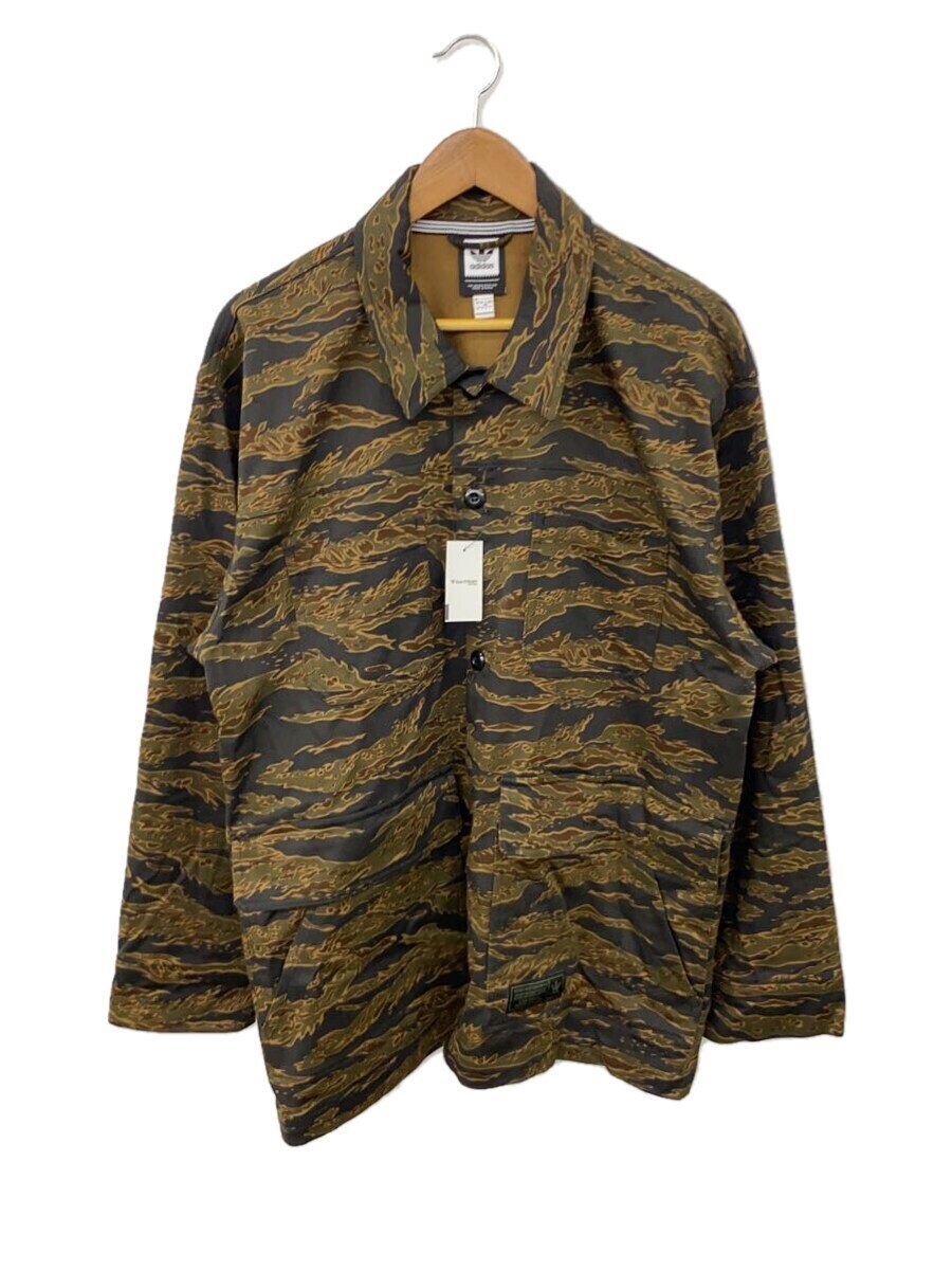 【中古】adidas◆ジャケット/--/コットン/KHK/DH6664/TIGER CAMO JACKET/2XO【メンズウェア】
