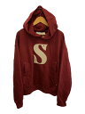 【中古】SATUR◆パーカー/XL/コットン/BRD/SA243UTH04【メンズウェア】