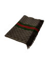 【中古】GUCCI◆マフラー/ウール/BRW/総柄/レディース【服飾雑貨他】(4)