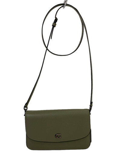 【中古】COACH◆ショルダーバッグ/レザー/KHK/無地/C4815【バッグ】 【中古】COACH◆ショルダーバッグ/レザー/KHK/無地/C4815【バッグ】