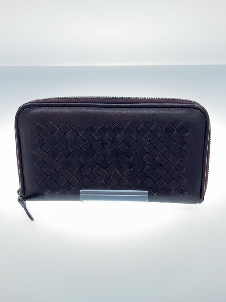 【中古】BOTTEGA VENETA◆長財布/--/BRW/