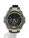 【中古】CASIO◆カシオ/GST-W310-1AJF/ソーラー腕時計・G-SHOCK/デジアナ/シルバー/ブラック【服飾雑貨他】