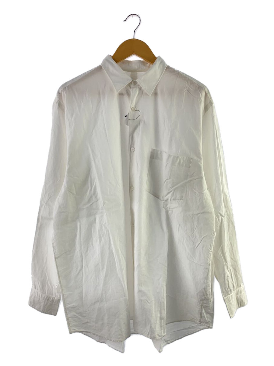 【中古】COMOLI◆長袖シャツ/4/コットン/BLK/無地/W03-02001【メンズウェア】