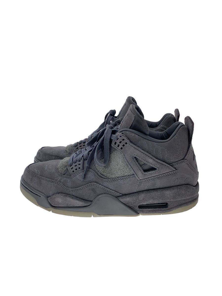 NIKE◆AIR JORDAN 4 RETRO KAWS/エアジョーダンレトロ/グレー/930155-003/26.5cm/