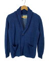 【中古】The DUFFER of St.GEORGE◆カーディガン(厚手)/S/コットン/NVY/無地【メンズウェア】