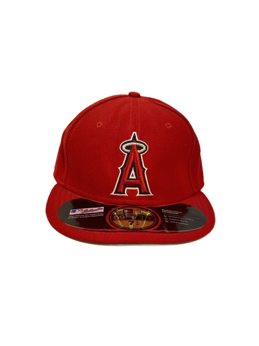 【中古】NEW ERA◆59FIFTY/LA エンゼルス/オーセンティック/USA製/キャップ/7 1/4/...