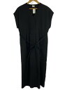 【中古】MANOF◆半袖ワンピース/M/レーヨン/BLK/無地/84112-6032【レディースウェア】(4)
