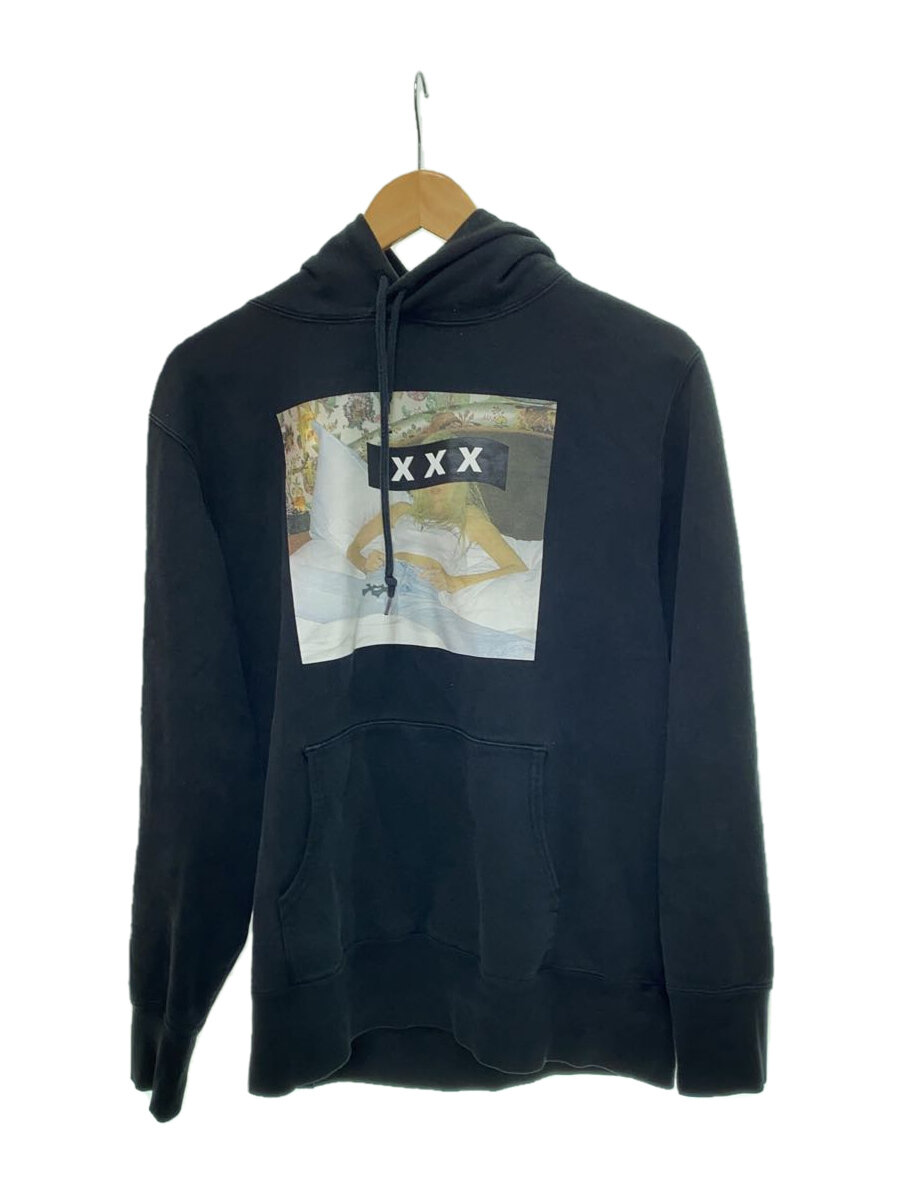 【中古】GOD SELECTION XXX◆パーカー/L/コットン/BLK/クロム【メンズウェア】