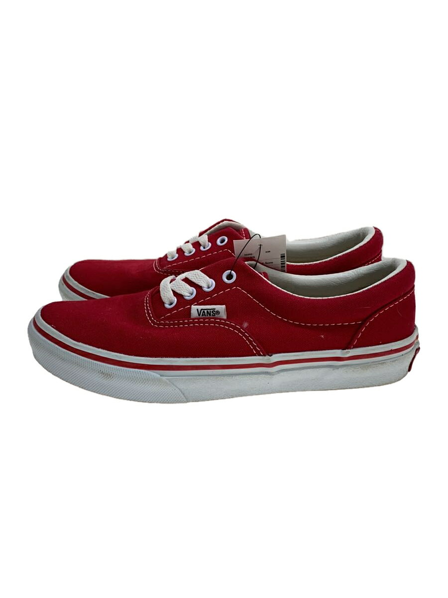 【中古】VANS◆ERA エラ/ローカットスニーカー/23.5cm/RED/キャンバス/465019-0022【シューズ】