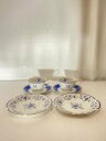 【中古】NARUMI◆ペレーネブルー/カップ&ソーサー/6点セット/WHT/40721-32583//【キッチン用品】