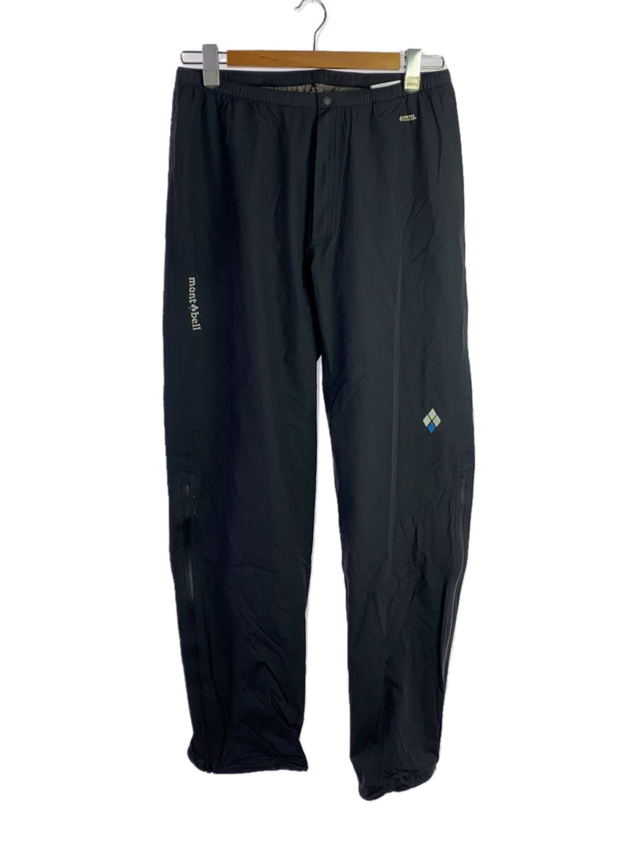 【中古】mont-bell◆GORE-TEX/レイントレッカー/ボトム/M/ナイロン/BLK/1128650//【メンズウェア】
