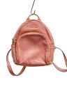 【中古】MICHAEL KORS◆リュック/レザー/PNK/無地/35S7GAYB1L【バッグ】