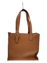 【中古】LOEWE◆Buckle Zip tote in soft grained calfskin/--/BRW/0L3S9JAN//【バッグ】