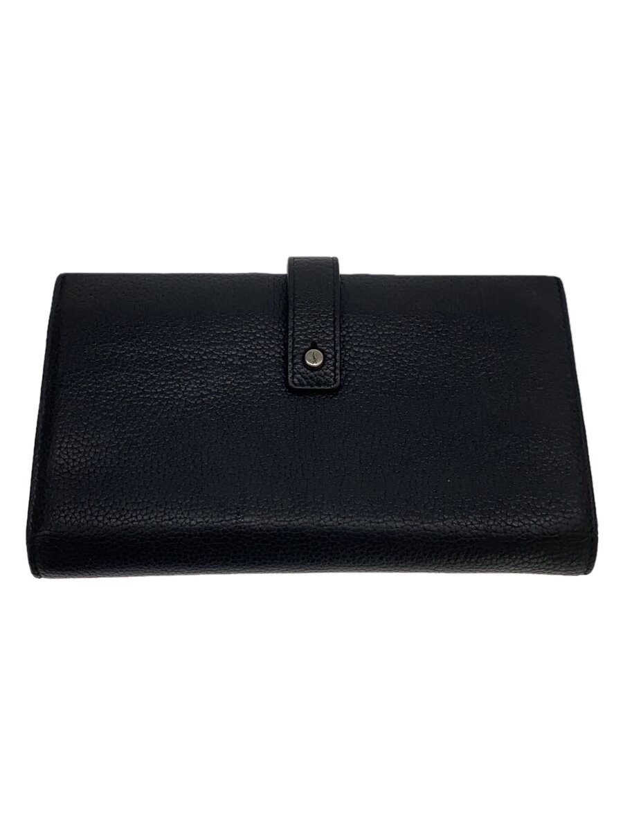 【中古】SAINT LAURENT◆長財布/レザー/BLK/無地/メンズ/MRT504981【服飾雑貨他】