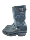 【中古】WHITE’S BOOTS◆エクスプローラーバイホワイツ/オープンロード/エンジニアブーツ/BLK/レザー【シューズ】