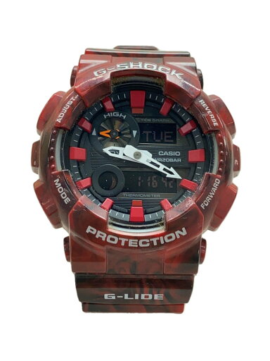 【中古】CASIO◆クォーツ腕時計・G-SHOCK/デジアナ/ラバー/BLK/RED/SS//【服飾雑貨他】 【中古】CASIO◆クォーツ腕時計・G-SHOCK/デジアナ/ラバー/BLK/RED/SS//【服飾雑貨他】