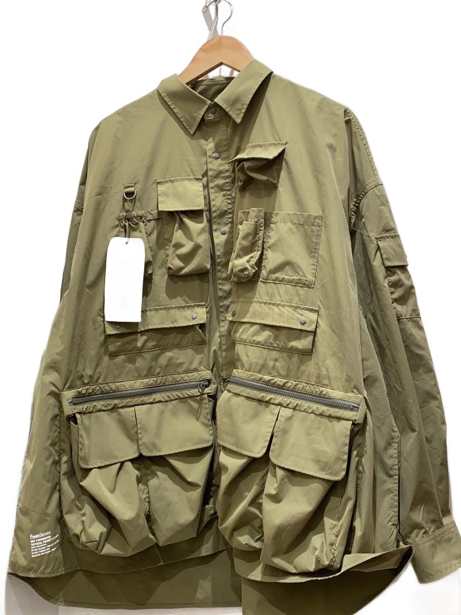 FreshService◆DRY TYPEWRITER TACTICAL POCKET/ミリタリージャケット/S/ポリエステル/KH//