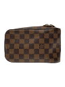 【中古】LOUIS VUITTON◆ジェロニモス_ダミエ・エベヌ_BRW/PVC/BRW【バッグ】