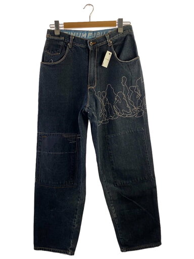 【中古】PLATINUM FUBU◆バギーパンツ/32/IDG【メンズウェア】 【中古】PLATINUM FUBU◆バギーパンツ/32/IDG【メンズウェア】