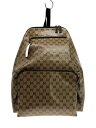 【中古】GUCCI◆リュックサック_GGクリスタル/PVC/BEG【バッグ】(4)