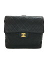 【中古】CHANEL◆マトラッセ/チェーンショルダーリュック/ラムスキン/レザー/BRW【バッグ】