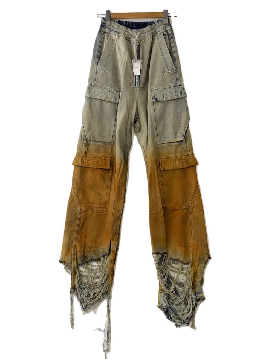 RICK OWENS DRKSHDW◆DOUBLE CARGO JUMBO BELAS/ボトム/XS/コットン/IDG/無地/DU01D1398//