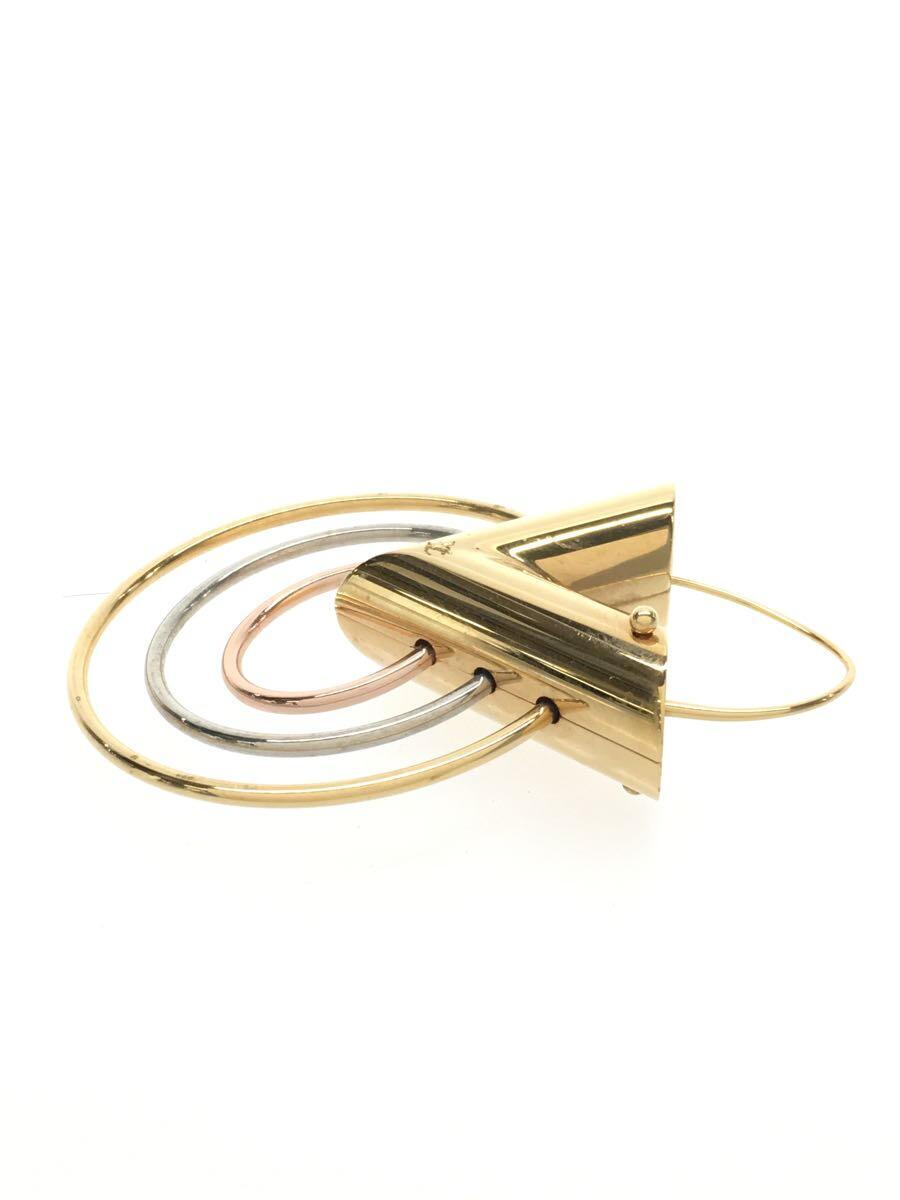 【中古】LOUIS VUITTON◆シングルイヤリング・エセンシャルVトリオ_GLD/--/GLD/レデ...