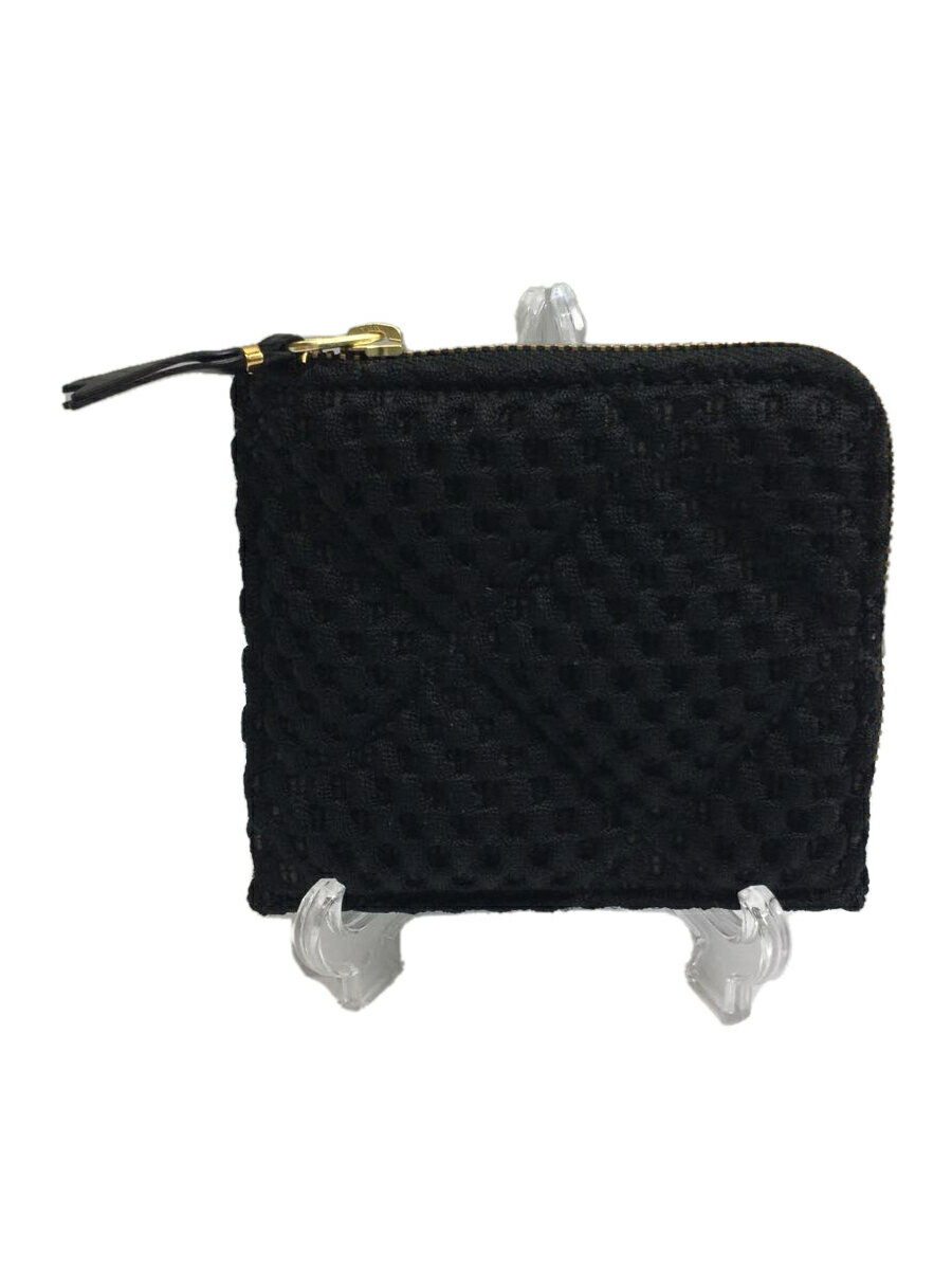 【中古】Wallet COMME des GARCONS◆コインケース/ポリエステル/BLK/レディース/SA3100FT【服飾雑貨他】