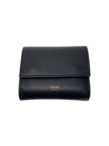 【中古】CELINE◆3つ折り財布/レザー/BLK/レディース【服飾雑貨他】 【中古】CELINE◆3つ折り財布/レザー/BLK/レディース【服飾雑貨他】