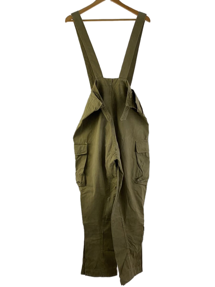【中古】FRENCH MILITARY◆オーバーオール/--/コットン/KHK/無地【メンズウェア】