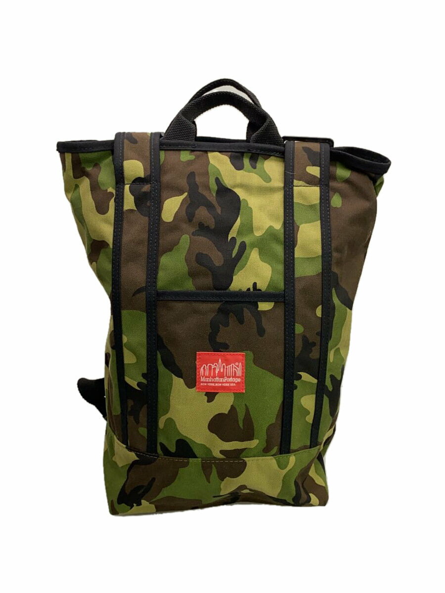 【中古】Manhattan Portage◆リュック/--/GRN【バッグ】