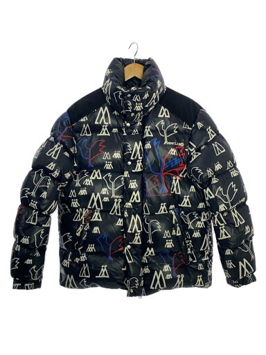 【中古】MONCLER◆ダウンジャケット/3/ポリエステル/NVY/総柄/D20914137685【メンズウェア】 【中古】MONCLER◆ダウンジャケット/3/ポリエステル/NVY/総柄/D20914137685【メンズウェア】