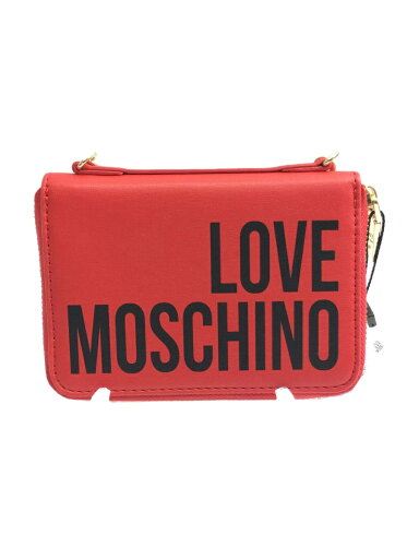 【中古】MOSCHINO◆2つ折り財布/レザー/BRD/レディース【服飾雑貨他】 【中古】MOSCHINO◆2つ折り財布/レザー/BRD/レディース【服飾雑貨他】