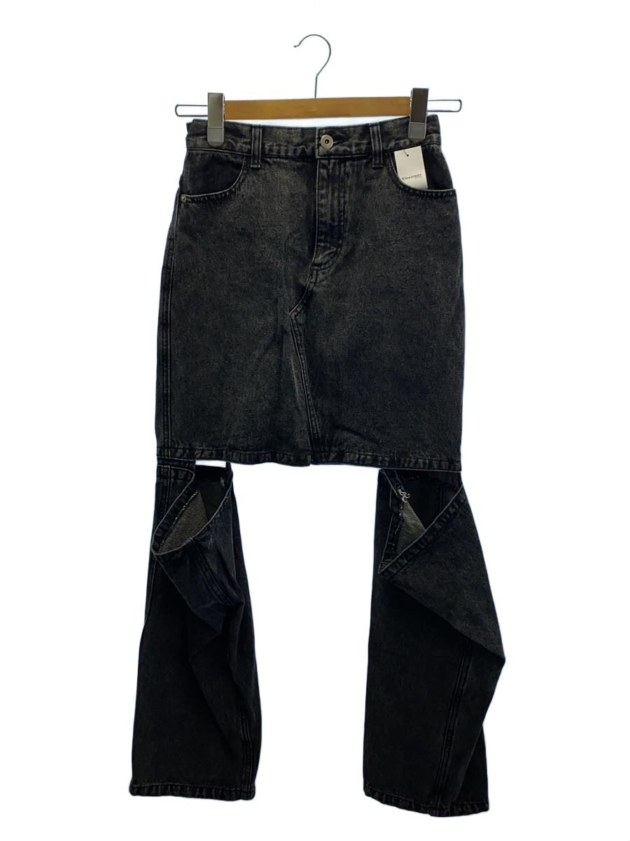 【中古】MAISON SPECIAL◆ボトム/38/デニム/ブラック/21231465110/Momo Slit Denim Pants【レディースウェア】